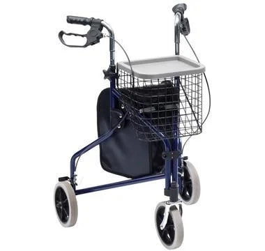 Steel Triwalker With Bag, Basket & Tray